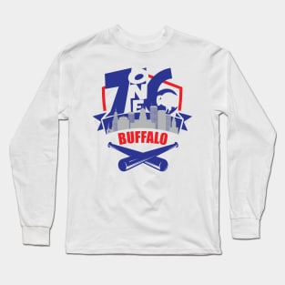 716 Buffalo Baseball color Long Sleeve T-Shirt
